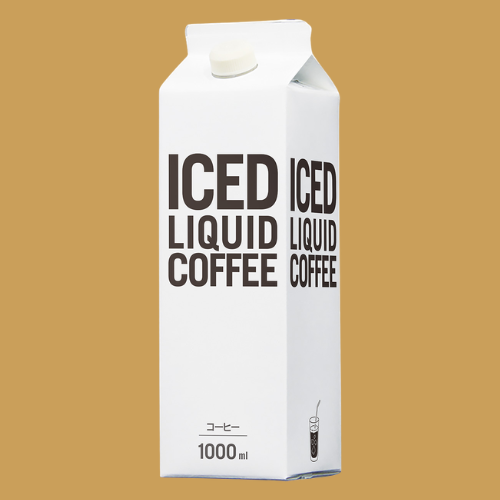 リキッドアイスコーヒー 紙パック ロゴ入り
